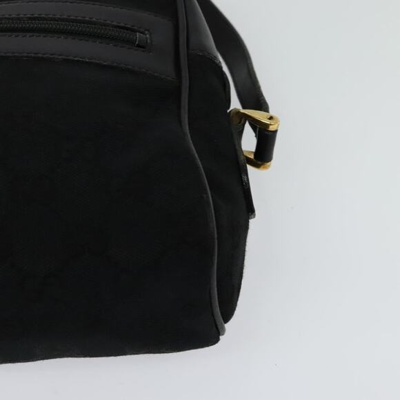 GUCCI GG Canvas Web Sherry Line Shoulder Bag Black Gold 37 0124071 - Picture 11 of 16